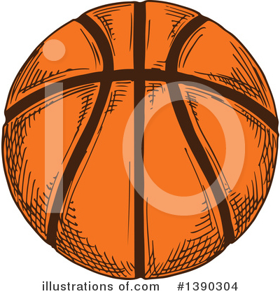 Royalty-Free (RF) Basketball Clipart Illustration by Vector Tradition SM - Stock Sample #1390304