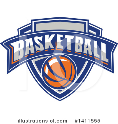 Royalty-Free (RF) Basketball Clipart Illustration by patrimonio - Stock Sample #1411555