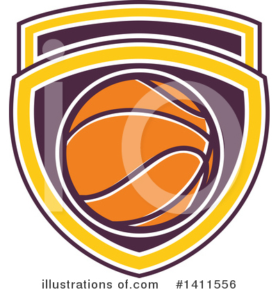 Royalty-Free (RF) Basketball Clipart Illustration by patrimonio - Stock Sample #1411556