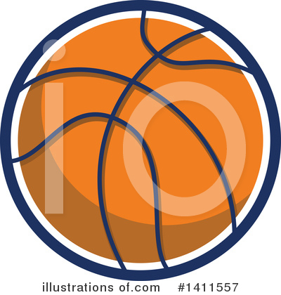 Royalty-Free (RF) Basketball Clipart Illustration by patrimonio - Stock Sample #1411557