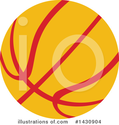 Royalty-Free (RF) Basketball Clipart Illustration by patrimonio - Stock Sample #1430904