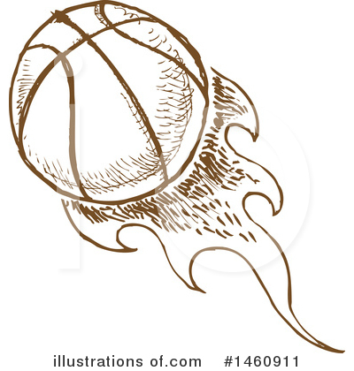 Royalty-Free (RF) Basketball Clipart Illustration by Domenico Condello - Stock Sample #1460911