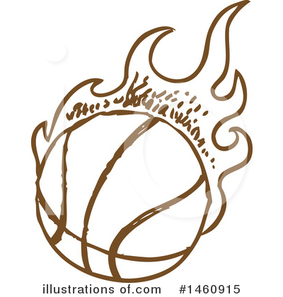 Basketball Clipart #1460915 by Domenico Condello
