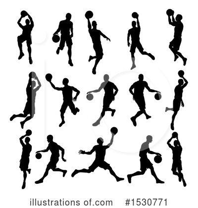 Basketball Player Clipart #1530771 by AtStockIllustration