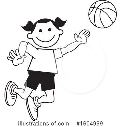 Royalty-Free (RF) Basketball Clipart Illustration by Johnny Sajem - Stock Sample #1604999