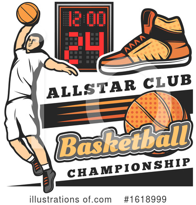 Royalty-Free (RF) Basketball Clipart Illustration by Vector Tradition SM - Stock Sample #1618999