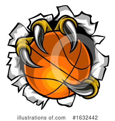 Royalty-Free (RF) Basketball Clipart Illustration by AtStockIllustration - Stock Sample #1632442