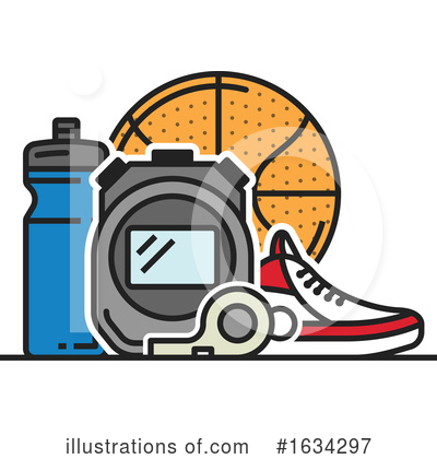 Royalty-Free (RF) Basketball Clipart Illustration by Vector Tradition SM - Stock Sample #1634297