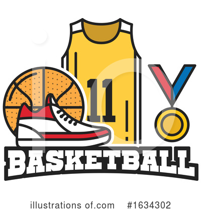 Royalty-Free (RF) Basketball Clipart Illustration by Vector Tradition SM - Stock Sample #1634302
