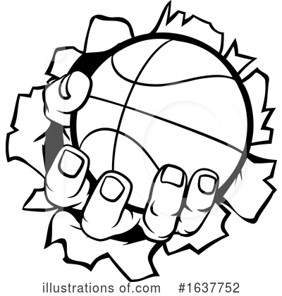 Royalty-Free (RF) Basketball Clipart Illustration by AtStockIllustration - Stock Sample #1637752