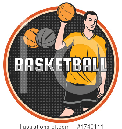 Royalty-Free (RF) Basketball Clipart Illustration by Vector Tradition SM - Stock Sample #1740111