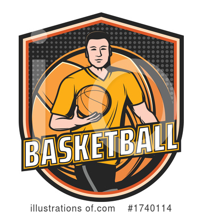 Royalty-Free (RF) Basketball Clipart Illustration by Vector Tradition SM - Stock Sample #1740114