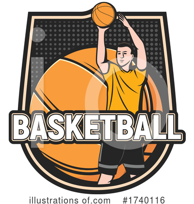 Royalty-Free (RF) Basketball Clipart Illustration by Vector Tradition SM - Stock Sample #1740116