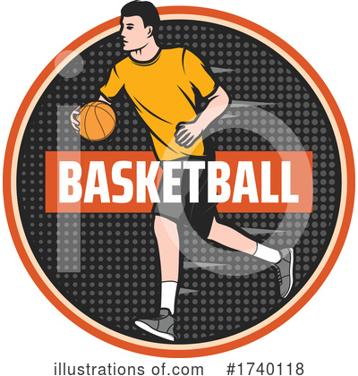 Royalty-Free (RF) Basketball Clipart Illustration by Vector Tradition SM - Stock Sample #1740118