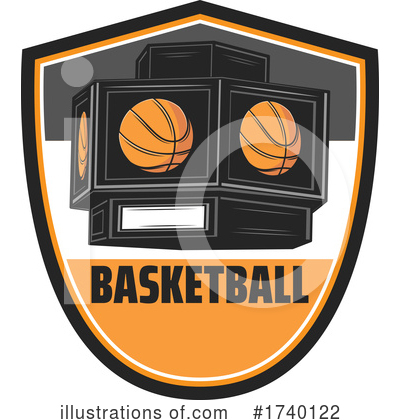 Royalty-Free (RF) Basketball Clipart Illustration by Vector Tradition SM - Stock Sample #1740122