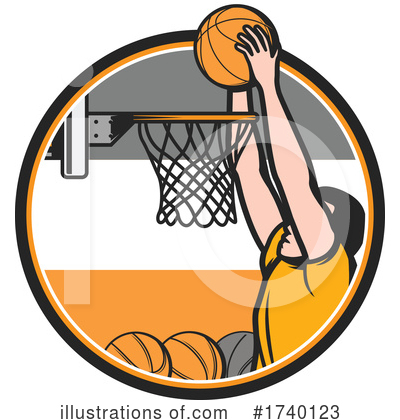 Royalty-Free (RF) Basketball Clipart Illustration by Vector Tradition SM - Stock Sample #1740123