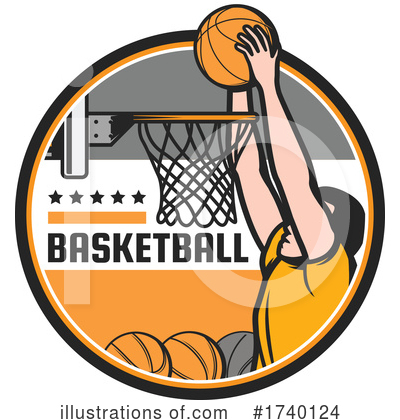 Royalty-Free (RF) Basketball Clipart Illustration by Vector Tradition SM - Stock Sample #1740124