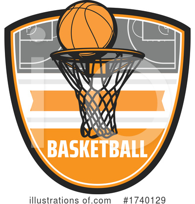 Royalty-Free (RF) Basketball Clipart Illustration by Vector Tradition SM - Stock Sample #1740129