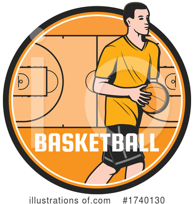 Royalty-Free (RF) Basketball Clipart Illustration by Vector Tradition SM - Stock Sample #1740130