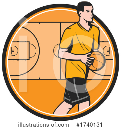 Royalty-Free (RF) Basketball Clipart Illustration by Vector Tradition SM - Stock Sample #1740131