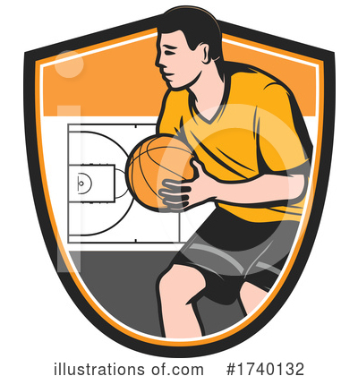 Royalty-Free (RF) Basketball Clipart Illustration by Vector Tradition SM - Stock Sample #1740132