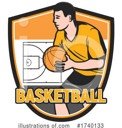 Royalty-Free (RF) Basketball Clipart Illustration by Vector Tradition SM - Stock Sample #1740133