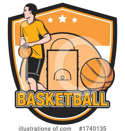 Royalty-Free (RF) Basketball Clipart Illustration by Vector Tradition SM - Stock Sample #1740135