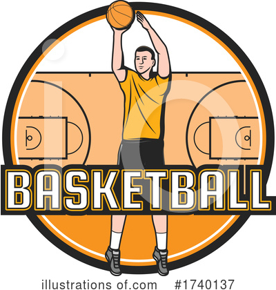 Royalty-Free (RF) Basketball Clipart Illustration by Vector Tradition SM - Stock Sample #1740137