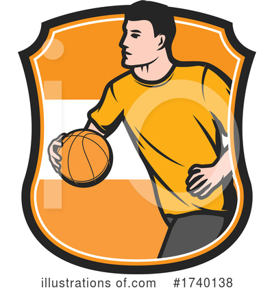 Royalty-Free (RF) Basketball Clipart Illustration by Vector Tradition SM - Stock Sample #1740138