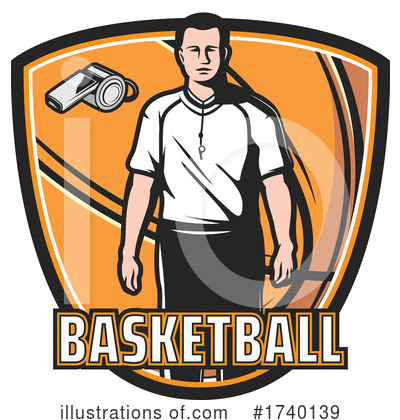 Royalty-Free (RF) Basketball Clipart Illustration by Vector Tradition SM - Stock Sample #1740139