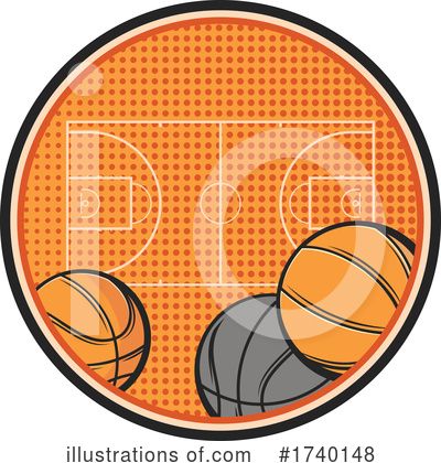 Royalty-Free (RF) Basketball Clipart Illustration by Vector Tradition SM - Stock Sample #1740148