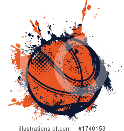 Royalty-Free (RF) Basketball Clipart Illustration by Vector Tradition SM - Stock Sample #1740153