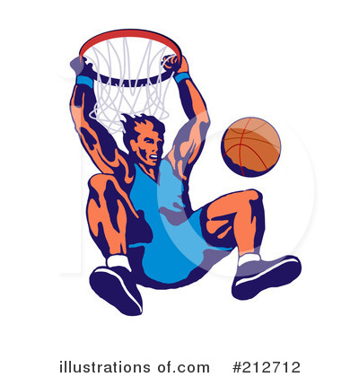 Royalty-Free (RF) Basketball Clipart Illustration by patrimonio - Stock Sample #212712