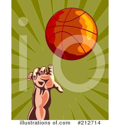 Royalty-Free (RF) Basketball Clipart Illustration by patrimonio - Stock Sample #212714