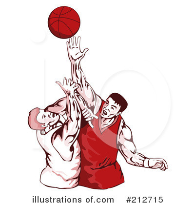 Royalty-Free (RF) Basketball Clipart Illustration by patrimonio - Stock Sample #212715