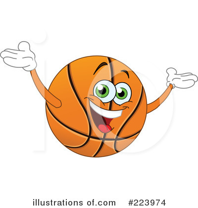 Royalty-Free (RF) Basketball Clipart Illustration by yayayoyo - Stock Sample #223974