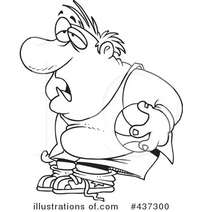 Obesity Clipart #437300 by toonaday