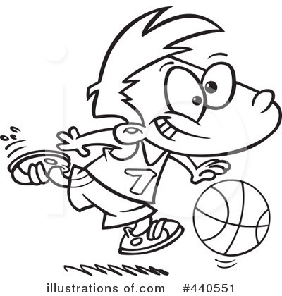 Royalty-Free (RF) Basketball Clipart Illustration by toonaday - Stock Sample #440551