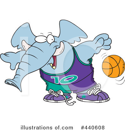 Royalty-Free (RF) Basketball Clipart Illustration by toonaday - Stock Sample #440608