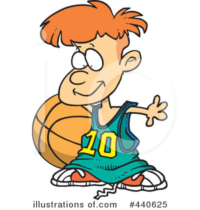 Royalty-Free (RF) Basketball Clipart Illustration by toonaday - Stock Sample #440625