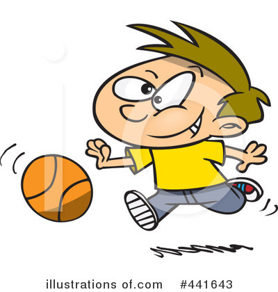 Royalty-Free (RF) Basketball Clipart Illustration by toonaday - Stock Sample #441643