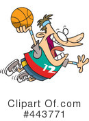Basketball Clipart #443771 by toonaday