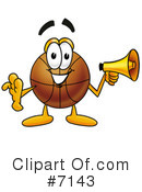 Basketball Clipart #7143 by Mascot Junction