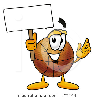 Royalty-Free (RF) Basketball Clipart Illustration by Mascot Junction - Stock Sample #7144