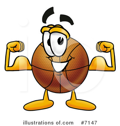Royalty-Free (RF) Basketball Clipart Illustration by Mascot Junction - Stock Sample #7147