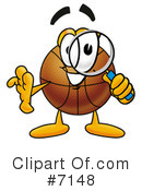 Basketball Clipart #7148 by Mascot Junction
