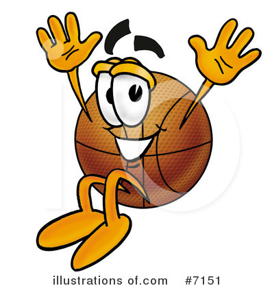 Royalty-Free (RF) Basketball Clipart Illustration by Mascot Junction - Stock Sample #7151