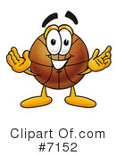 Basketball Clipart #7152 by Mascot Junction
