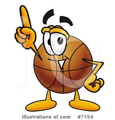 Royalty-Free (RF) Basketball Clipart Illustration by Mascot Junction - Stock Sample #7154