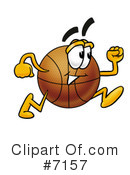 Basketball Clipart #7157 by Mascot Junction